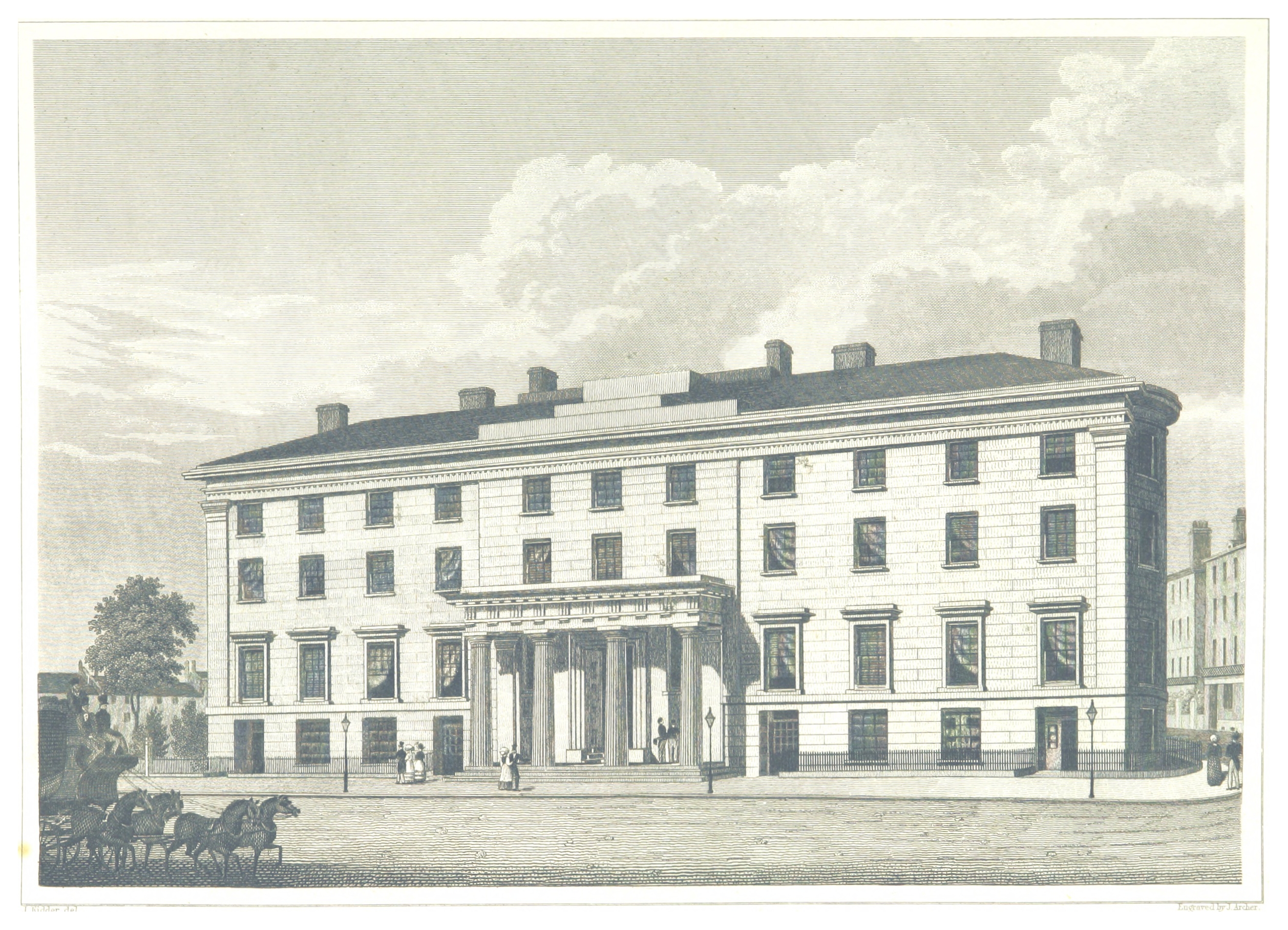 The Birth of the Hotel Business - The Tremont House was a four-story, granite-faced, neoclassical building, located at the corner of Tremont and Beacon Streets, with its main entrance on Tremont. It incorporated many hotel "firsts"